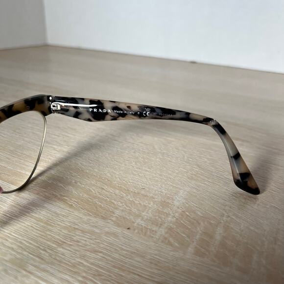 Prada VPR05Q KAD-1O1 Eyeglasses Beige Havana READ 54-16-140 Made in Italy - Picture 7 of 9
